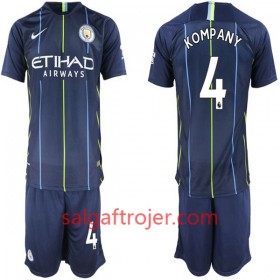 Manchester City Fodboldtrøjer Kompany 4 Børn Udebanesæt 2018/19 Kort ærmer